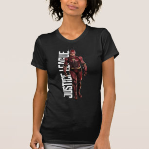 T-shirt Ligue de Justice   Le Flash Sur Le Champ De Batail