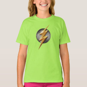 T-shirt Ligue de Justice   Le symbole de boulon métallique