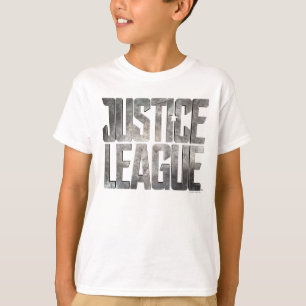 T-shirt Ligue de Justice Logo métallique de la Ligue de
