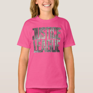 T-shirt Ligue de Justice Logo métallique de la Ligue de