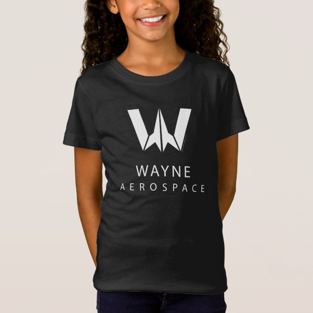 T-Shirt Ligue de Justice | Logo Wayne Aerospace (Devant)