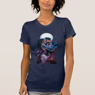 T-shirt Ligue de Justice N°12 Wonder Woman & Superman Kiss