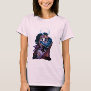 T-shirt Ligue de Justice N°12 Wonder Woman & Superman Kiss