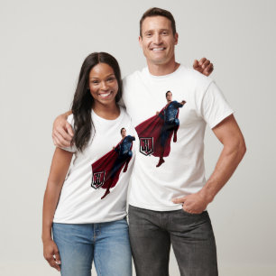 T-shirt Ligue de Justice   Superman Sur Le Champ De Batail