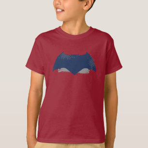 T-shirt Ligue de Justice   Symbole Batman de brosse et dem