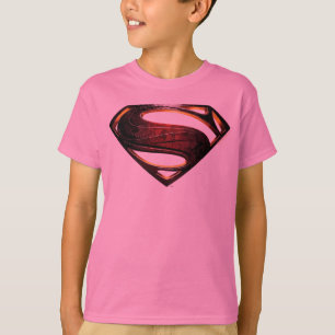 T-shirt Ligue de Justice   Symbole de superman métallique