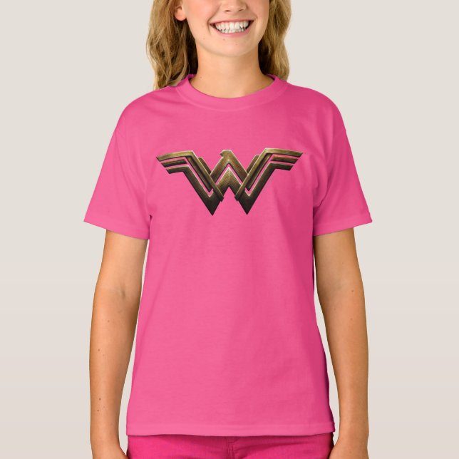 T-shirt Ligue de Justice | Symbole métallurgique Wonder Wo (Devant)