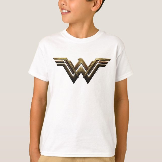 T-shirt Ligue de Justice | Symbole métallurgique Wonder Wo (Devant)