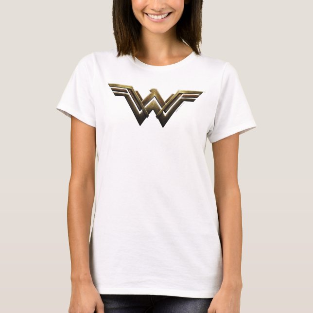 T-shirt Ligue de Justice | Symbole métallurgique Wonder Wo (Devant)