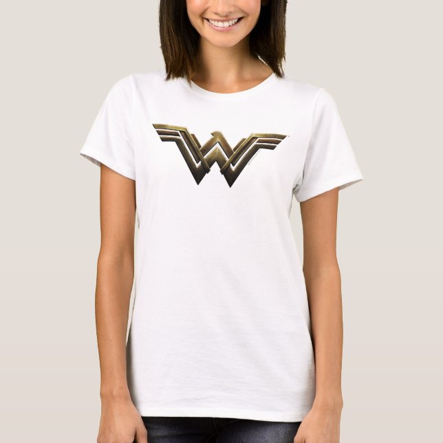 T-shirt Ligue de Justice | Symbole métallurgique Wonder Wo (Devant)
