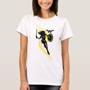 T-shirt Ligue de Justice   Wonder Woman Icon Silhouette