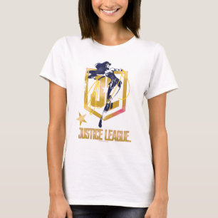 T-shirt Ligue de Justice Wonder Woman JL Logo Pop Art