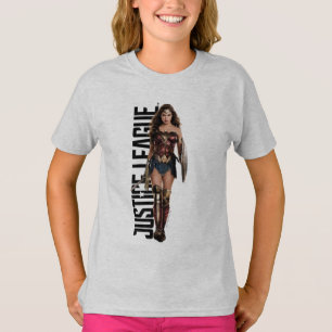 T-shirt Ligue de Justice   Wonder Woman Sur Le Champ De Ba