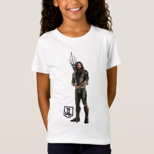 T-Shirt Ligue de la justice  Aquaman Sur Le Champ De Batai