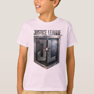 T-shirt Ligue de la justice Bouclier JL métallique