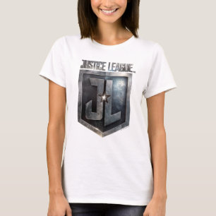 T-shirt Ligue de la justice Bouclier JL métallique