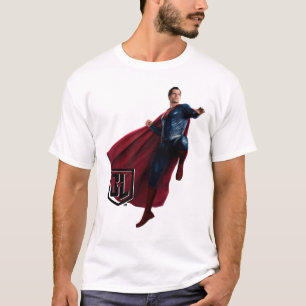 T-shirt Ligue de la justice  Superman On Battlefield