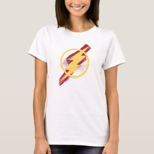 T-shirt Ligue de la justice Symbole Flash de brosse et de