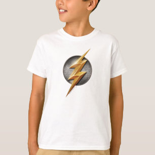 T-shirt Ligue de la justice  Symbole Flash Metallic Bolt