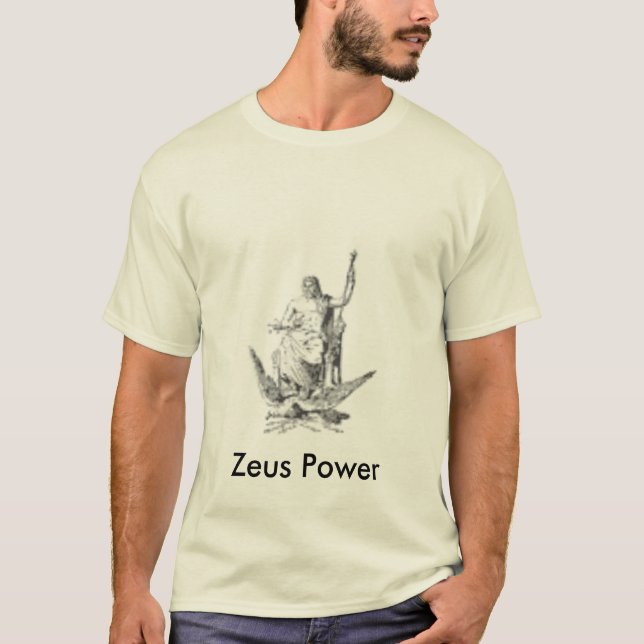 T-shirt Ligue de puissance de Zeus (Devant)