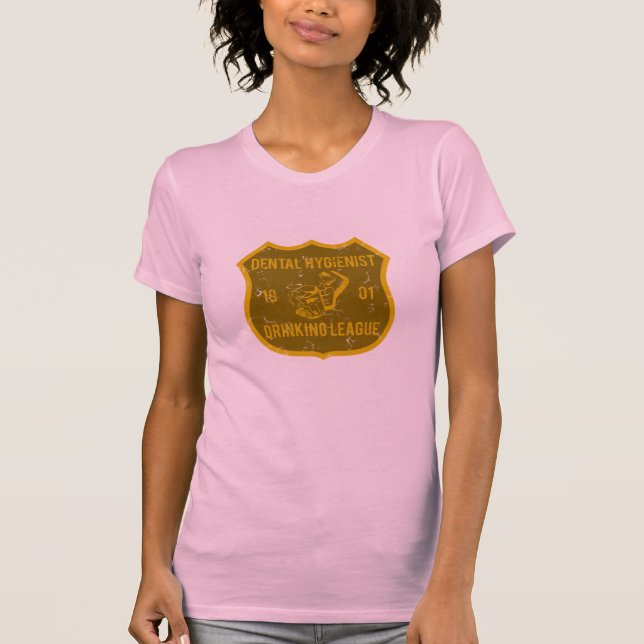 T-shirt Ligue potable d'hygiéniste dentaire (Devant)