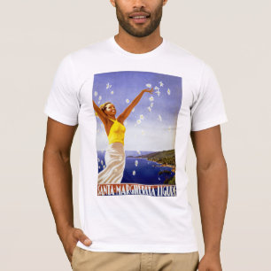 T-shirt Ligure père Noël Margherita avec marguerites