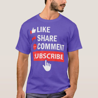 T-shirt Like Share Abonnez-vous Commentaire Vidéo Livestre