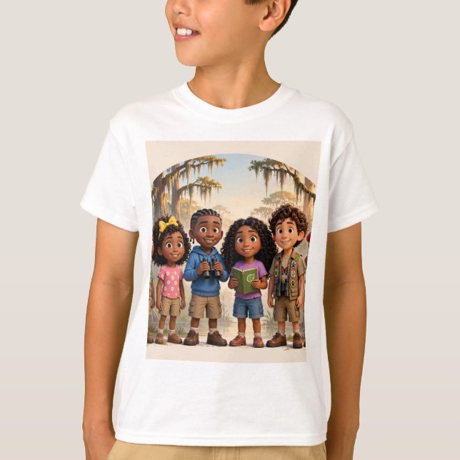 T-shirt Lil' Bayou Explorers Team Tee (Devant)