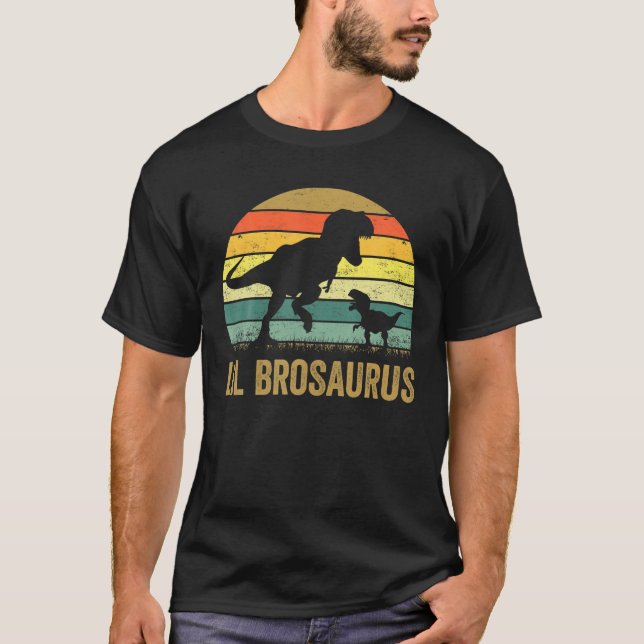 T-shirt lil BroSaurus T Rex Dinosaur lil Bro Saurus Famill (Devant)