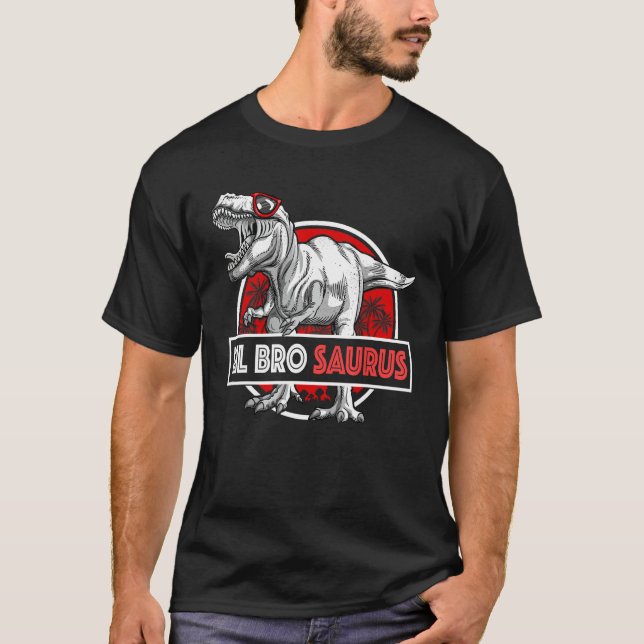 T-shirt Lil Brosaurus T-Rex Matching Funny Lil Bro Saurus (Devant)