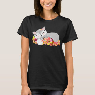 T-shirt Lil Foxie argenté CUB - Fox mignon de bébé de