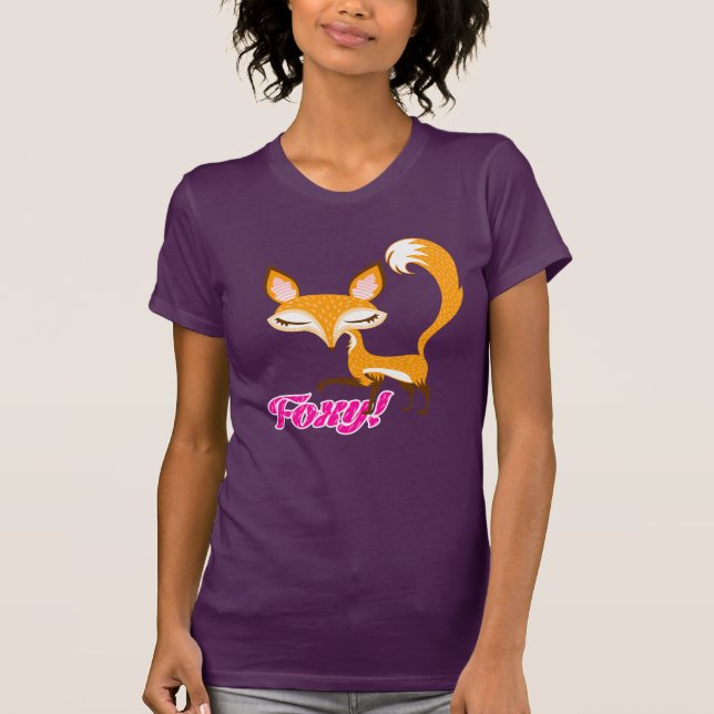 T-shirt Lil Foxie - "rusés mignons !" Pièce en t (Devant)