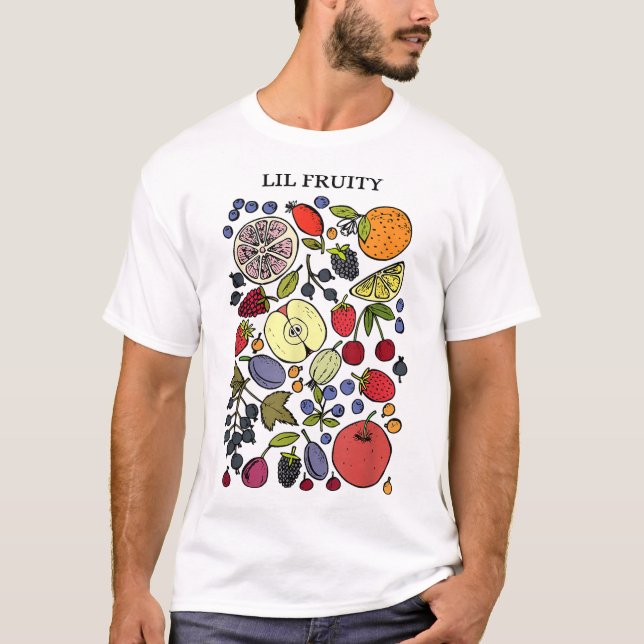 T-shirt Lil Fruity LGBTQ Fruits Subtle Lesbian LGBTQ Pride (Devant)