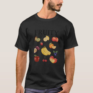T-shirt LIL Fruity Subtil Lesbian Strawberry Cottagecore L