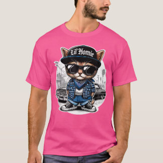 T-shirt Lil Homie Cute Lowrider Chicano Art West Coast Hip