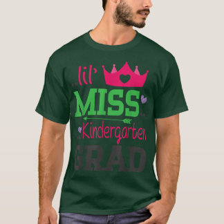 T-shirt Lil Miss Kindergarten Grad Jour Dernier De L'École