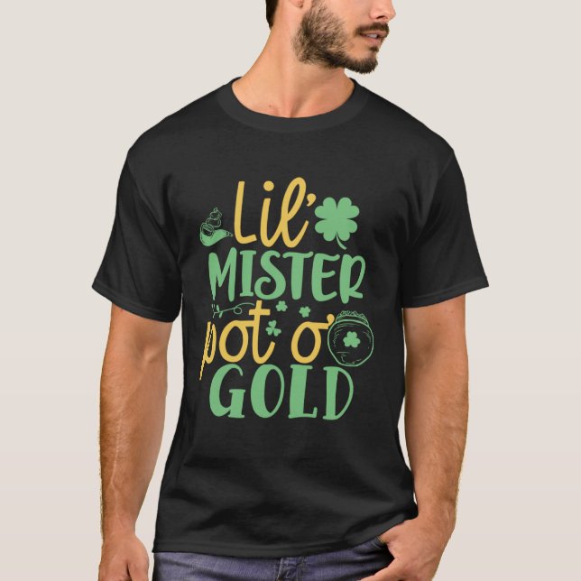 T-shirt Lil Mister Pot O Boys Gold Jour de la Saint Patric (Devant)