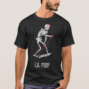 T-shirt Lil peep Skeleton Grim reaper tatouage et officiel