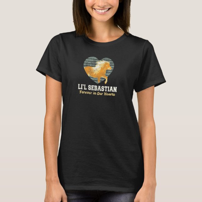 T-shirt Lil Sebastian Pour Toujours Dans Notre Coeur Petit (Devant)