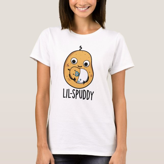 T-shirt Lil Spuddy Funny Potato Pun (Devant)