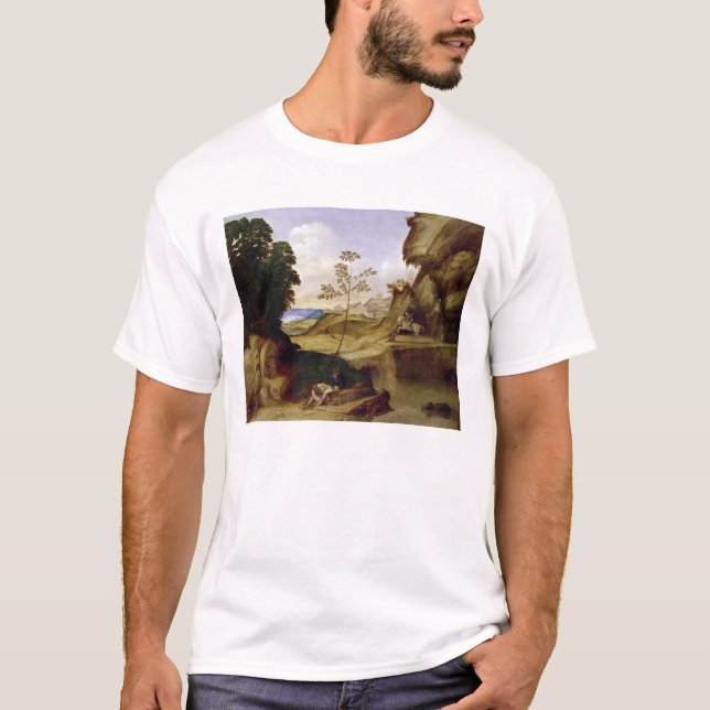 T-shirt L'IL Tramonto (le coucher du soleil) (huile sur la (Devant)