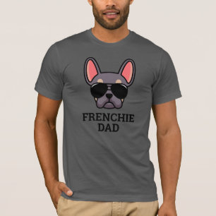 T-shirt Lilac Tan French Bulldog Frenchie Chien Papa T-shi