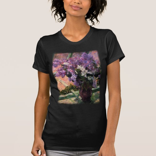 T-shirt Lilas dans une fenêtre par Mary Cassatt (Devant)
