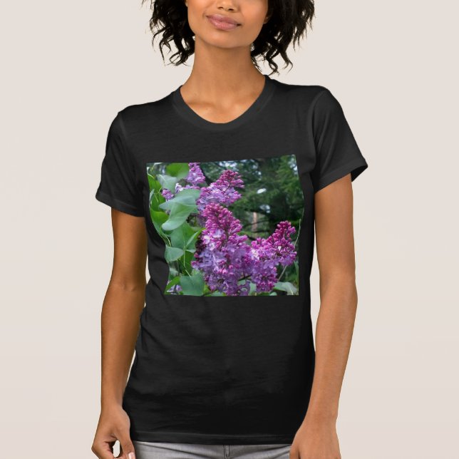 T-shirt Lilas en fleur (Devant)