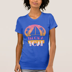 T-shirt L'île isolée - je suis sur un bateau
