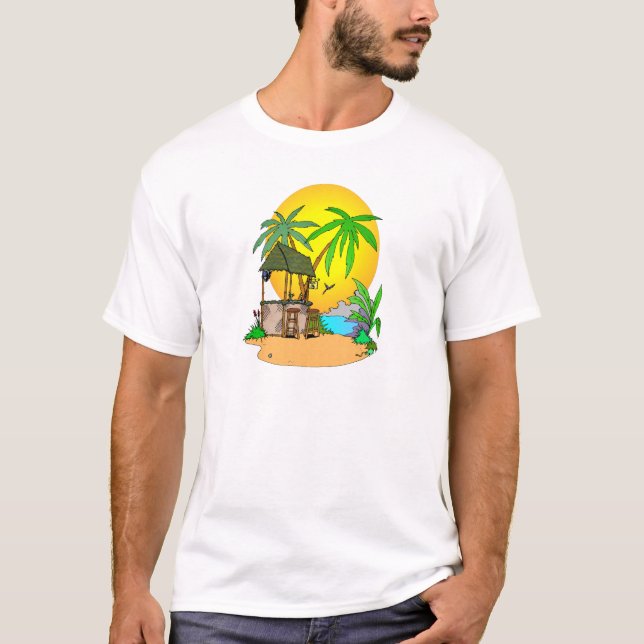 T-shirt L'île Tiki Bar (Devant)