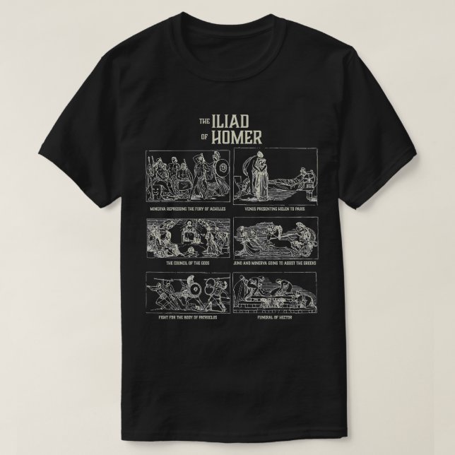 T-shirt L'Iliad Homer (Design devant)