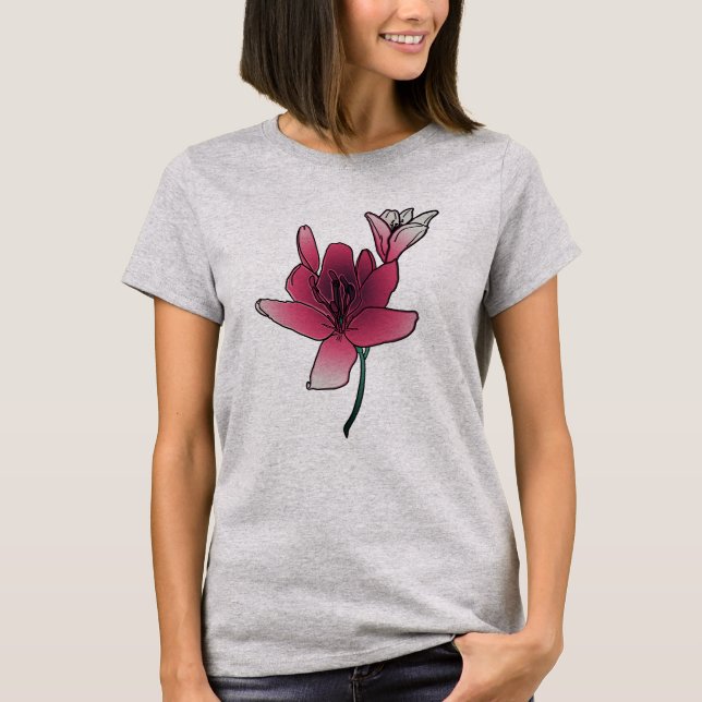 T-shirt Lilias Roses Rêveurs (Devant)