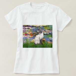 T-shirt Lilies 2 - Blue Point Chat siamois