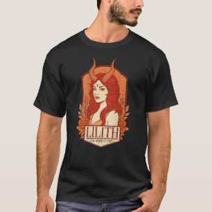 T-shirt Lilith la fille rebelle originale déesse florale s